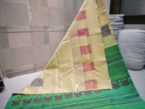 Pure Silk Butta Soft Silk Without Border Saree