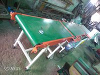 Conveyor Belt Machine - Stainless Steel, Flat Belt Design | Industrial Color With 1 Year Warranty
