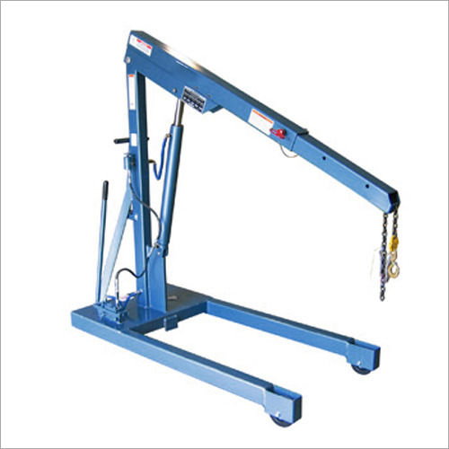 Hydraulic Mobile Floor Crane - 0-5 Ton Lifting Capacity, 0-20 Feet Max Height, Strong & Durable Design, Multi-Power Source Options 