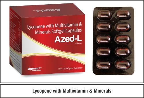 Lycopene 6%  5000mcg + Vitamin A .2500 IU +  Vit. E Acetate 15IU + Vit.  C 40mg + Zinc 27.45mg +  Monohydrated Selenium 40mcg
