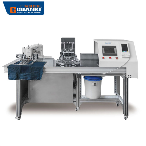 Automatic Shrinking Automatic Pocket Setter Sewing Machine