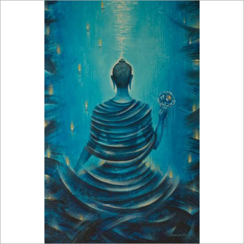 Modernism Indoor Buddha Wall Painting