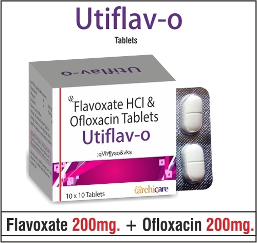 Flavoxate 200mg + Ofloxacin 200mg