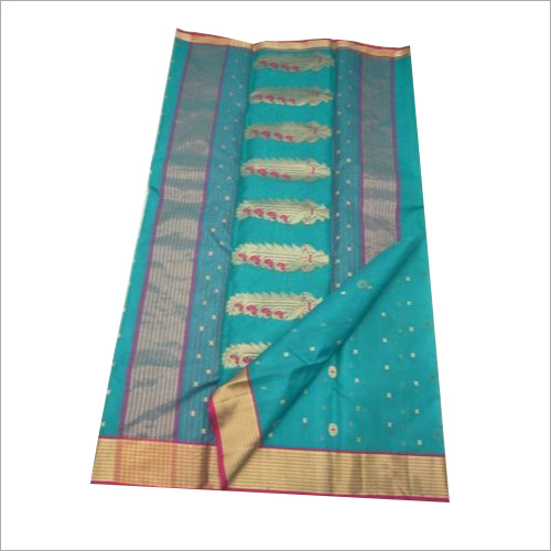 Casual Ladies Maheshwari Silk Printed Saree