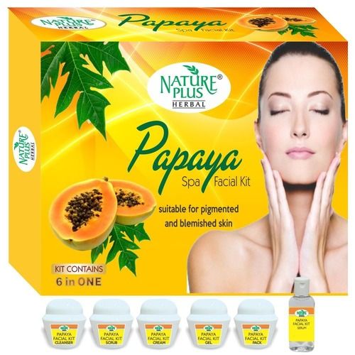 Nature Plus Herbal Papaya Facial Kit, 370gm Recommended For: All