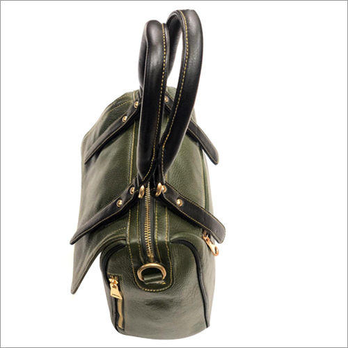 Black Ladies Leather Briefcase Bag