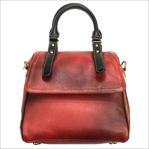 Ladies 100 Percent Pure Brown Leather Bag