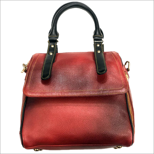 Ladies 100 Percent Pure Brown Leather Bag