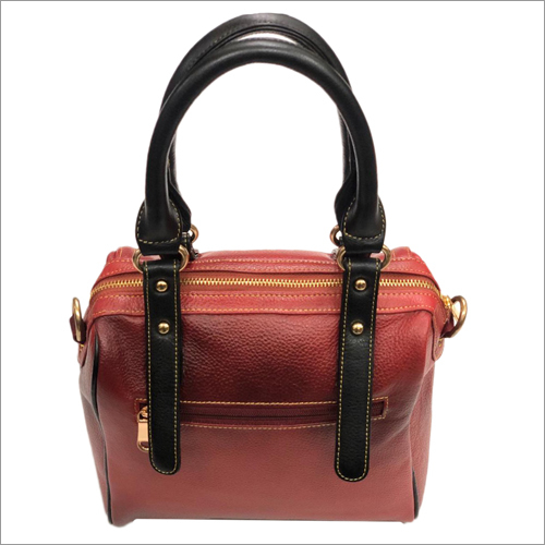 Ladies 100 Percent Pure Brown Leather Bag