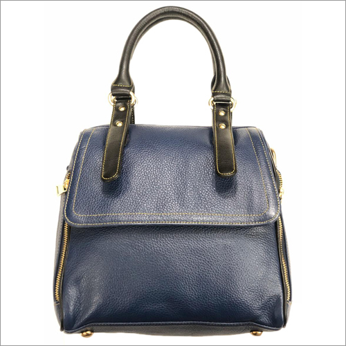 Ladies Blue Leather Bag