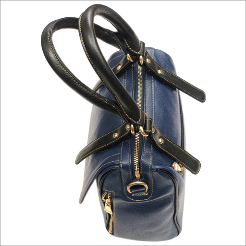 Ladies Blue Leather Bag