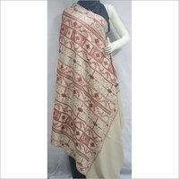 The Taj Shawl - Wool, 40x80 Inches | Embroidered Pattern, Multiple Colors for Daily, Evening, Meditation, Prayer Use