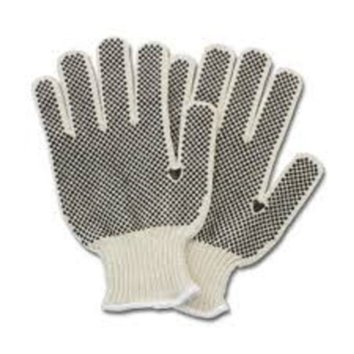 Dotted Cotton Knitted Hand Gloves Application: Commercial