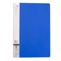 Display File Folder - Plastic, A4 Size, Blue And Black Colors | Lightweight, High Quality Durability, Rectangular Shape, Ideal For Document Carrying