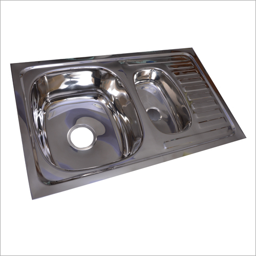 Stainless Steel One And Half Bowl Sink With Drain