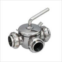 SS Three Way Plug Valve