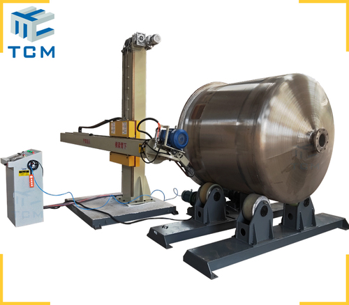 Steel storage tank automatic polishing machine