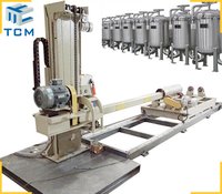 Steel Filter Housing Automatic Polishing Machine - Steel Material, 3500x1600x2900 Mm Size, Grey/blue/red Color | 18-month Warranty, Computerized Control, 0.8 Mpa Air Pressure