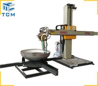 Automated Steel Dish Head Surface Polishing Machine - 3500x1600x3080 Mm, Grey/blue/red/yellow | 2250 Kg Weight, 12 Kw Power, Precision Ra <= 0.25 M