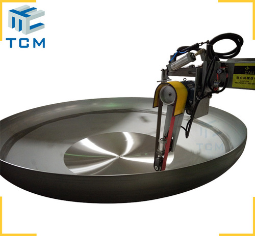 Dish end interior surface automatic grinding machine