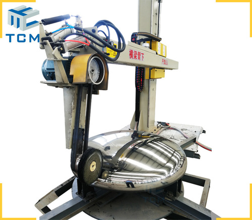Steel tank cap automatic polishing machine