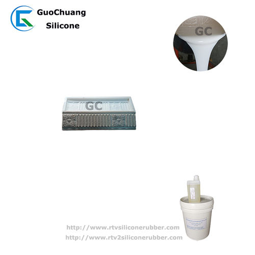 Translucent White Liquid Silicone Rubber For Gypsum Plaster Decorative Molds Making