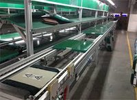 Free Flow Conveyor - Ms/ss Material, Flat Belt Structure | Industrial Usage, Continuous Chain Operation, 1 Year Warranty