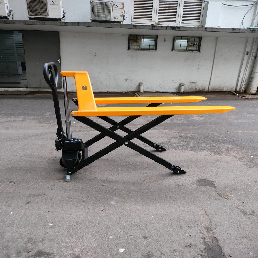 High Lift Hand Pallet Truck - Steel Frame 2000 kg Load Capacity Ergonomic Handle Design