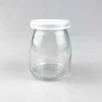 200ml Crown Milk Pudding Packing Glass Bottle For Milk glass Bottle