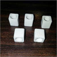 Ceramic Square Beads - 10mm X 10mm X 10mm Size, White Color, 1800°c Temperature Resistance For Thermocouple Insulation, Lightweight And Durable Design