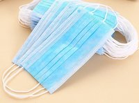 3 Ply Surgical Face Mask - Non Woven Material, 99% Filtration Efficiency, Comfortable Elastic Tying, Disposable Blue Design