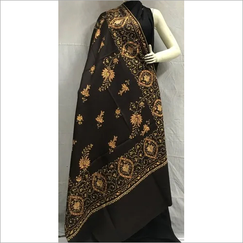 Handmade Needlework Kashmiri Embroidered Shawl