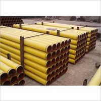 Yellow Concrete Pump Pipeline