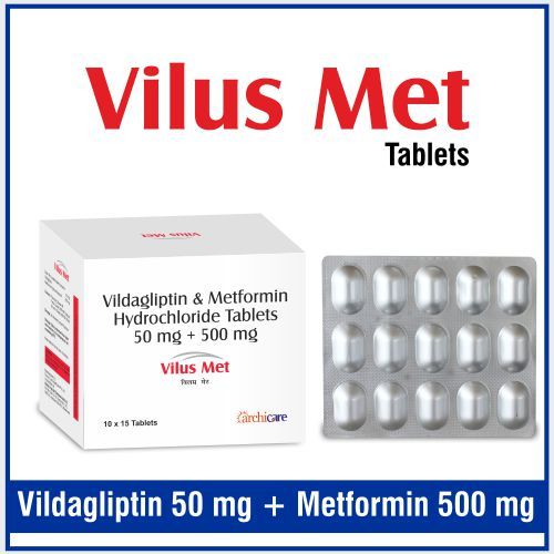 Metformin  500mg +  Vildagliptin 50mg