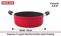CS24cm 3L Nirlon Casserole Aluminum Nonstick Cooking Pot