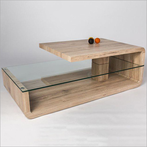 Handmade Customized Wooden Table With Glass
