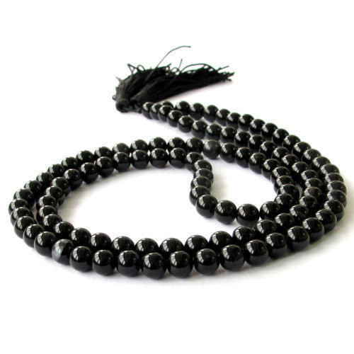 Black Beads Hakik Mala