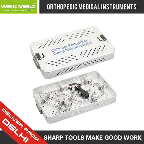 Steel Wskmed Collinear Reduction Clamp Instrument Set Orthopedic Trauma Surgical Hospital Medical