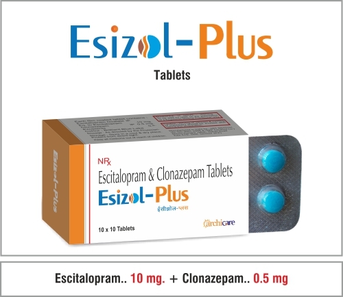 Escitalopram 10mg + Clonazepam 0.5mg
