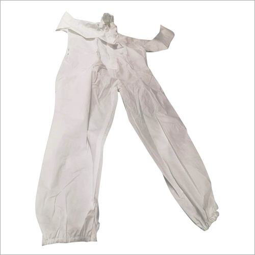 White Hooded Disposable Protective Suit