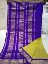 Kalyani Cotton Contrast Pallu Saree