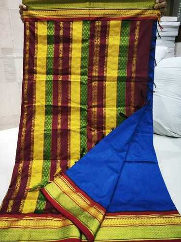 Cotton Plain Border Saree