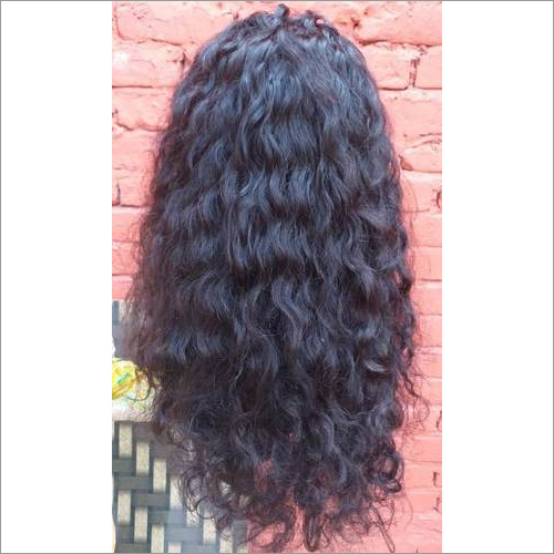 Natural Curly Swiss  Full Lace Human Hair Wig
