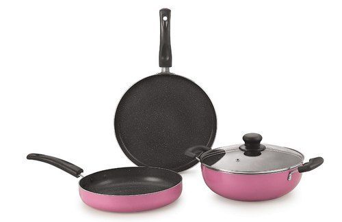 Nirlon Granite Orchid Pink Cookware Gift Set