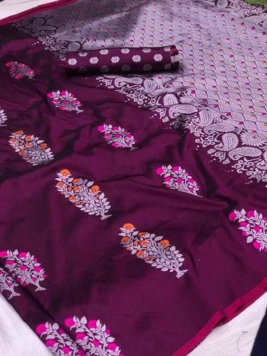 Multi Ladies Trendy Lichi Saree