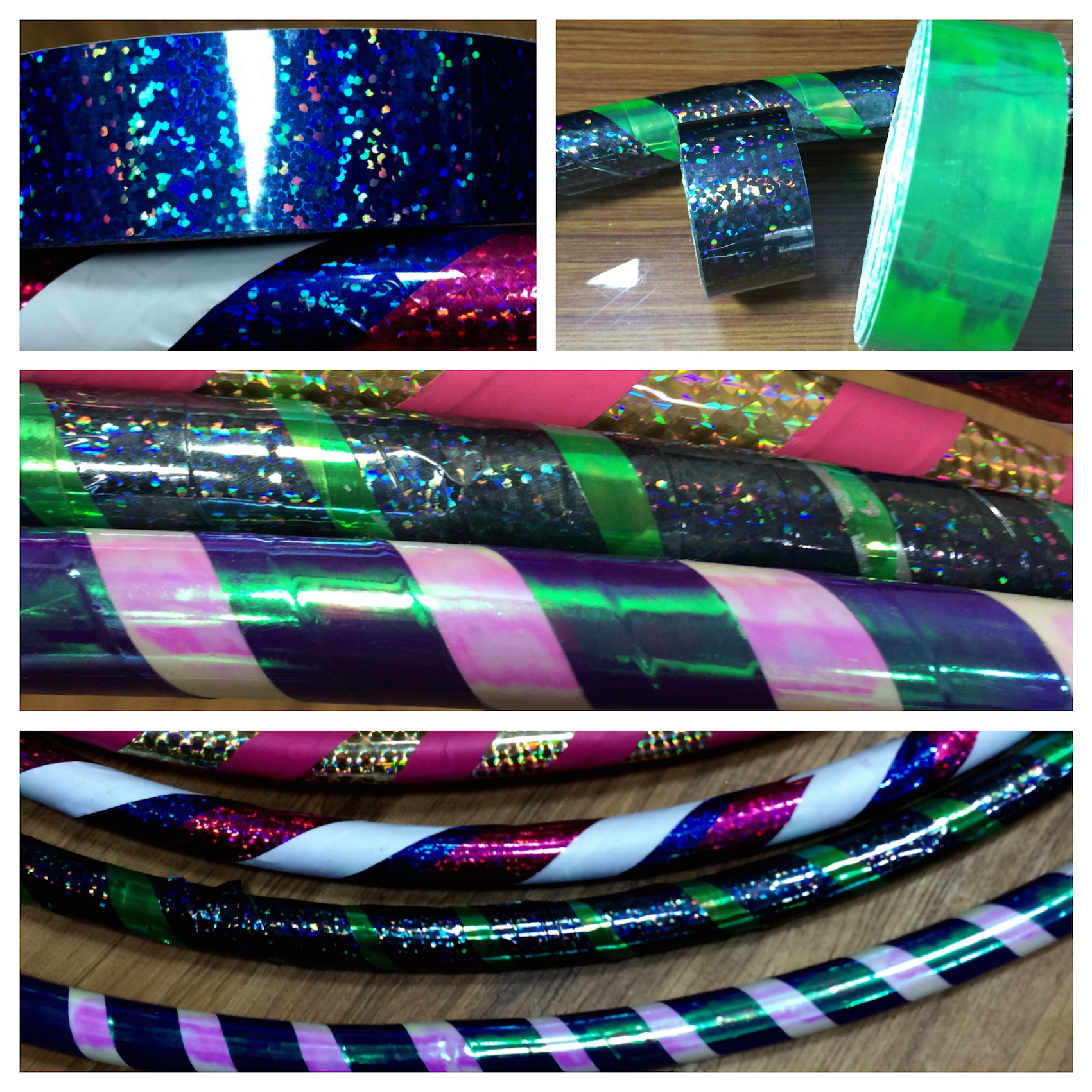 Hula Hoop Holographic Tapes