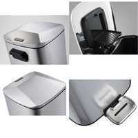 Foot Pedal Brushed Steel Dustbin