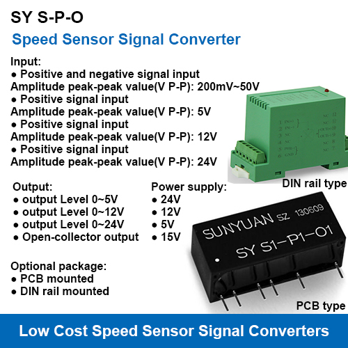 SY S-P-O Speed Sensor Signal Two-port Isolation Transmitters