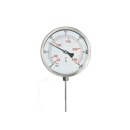 Silver Bimetallic Temperature Gauge