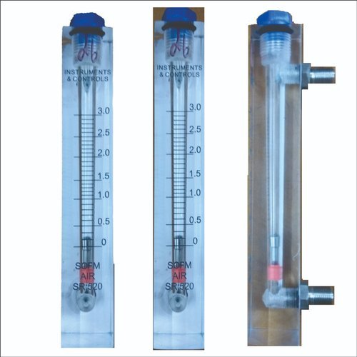 Acrylic Body Rotameter - Acrylic and Stainless Steel, Transparent Color for Industrial Laboratory Applications